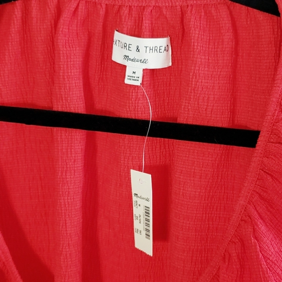 NWT Madewell Texture & Thread Peasant Top - Picture 6 of 6